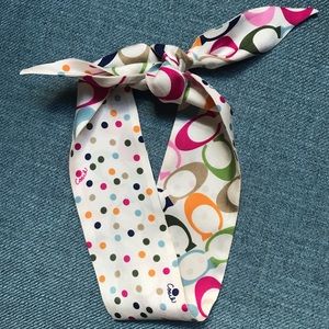 Coach silk headband
